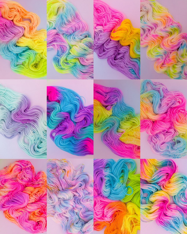 Dyed to order-Rainbow Realm collection