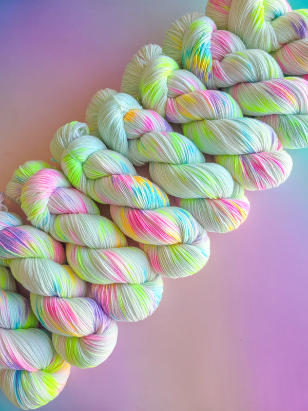 Dyed to order Blue unicorn sugar skein